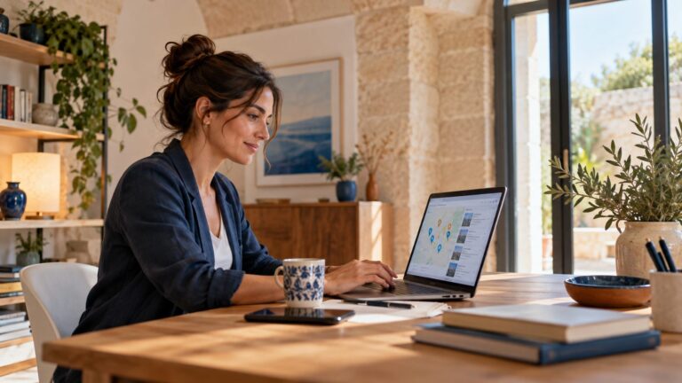 Professionista di Presicce-Acquarica al lavoro sulla visibilità locale online